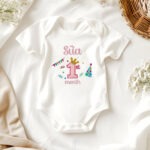 Bodysuit Sơ Sinh Thêu Tên Cho Bé Gái - OT024