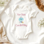 Bodysuit Sơ Sinh Thêu Tên Cho Bé Gái - OT034
