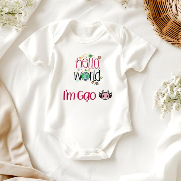Bodysuit Sơ Sinh Thêu Tên Cho Bé Gái - OT035