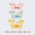 Bodysuit Sơ Sinh Thêu Tên Cho Bé Gái - OT016