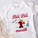 Bodysuit Sơ Sinh Thêu Tên Cho Bé Gái - OT014