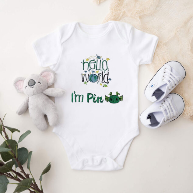 Bodysuit Sơ Sinh Thêu Tên Cho Bé Trai - OT029