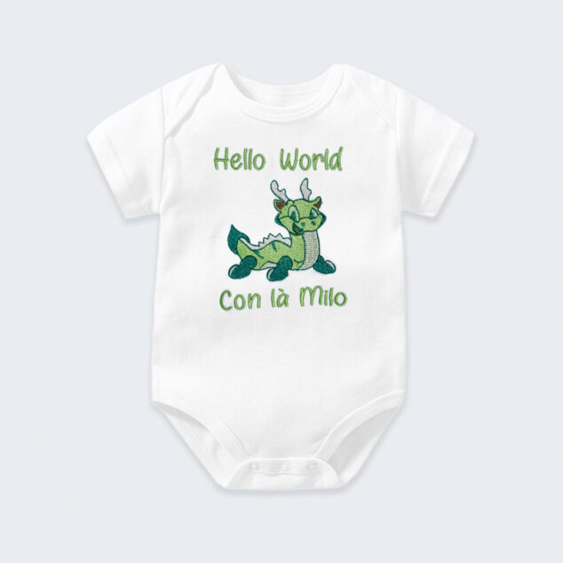 Bodysuit Sơ Sinh Thêu Tên Cho Bé Trai - OT033
