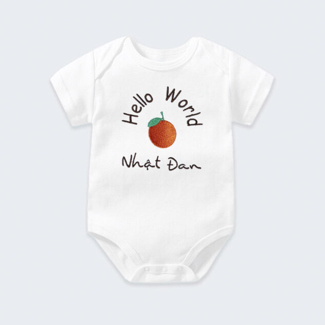 Bodysuit Sơ Sinh Thêu Tên Cho Bé Gái - OT030