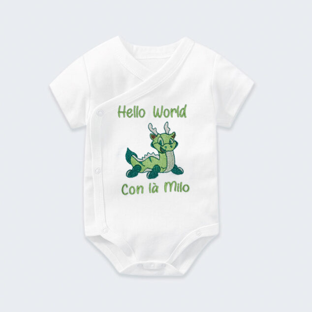 Bodysuit Sơ Sinh Thêu Tên Cho Bé Trai - OT033