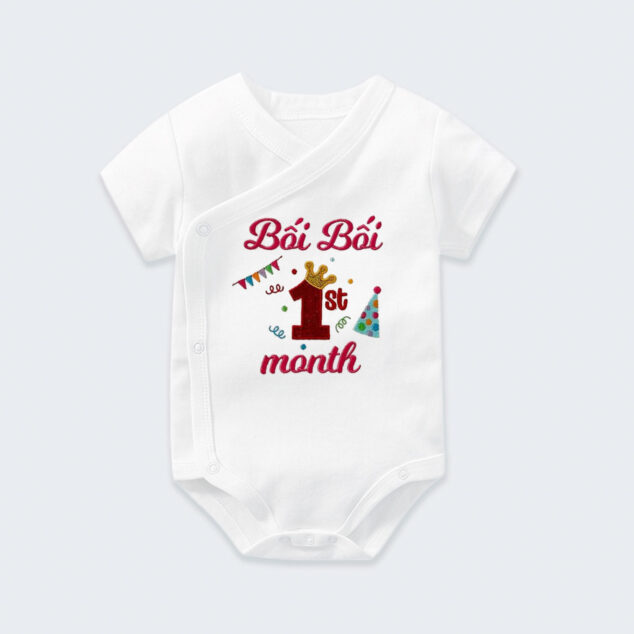 Bodysuit Sơ Sinh Thêu Tên Cho Bé Gái - OT014