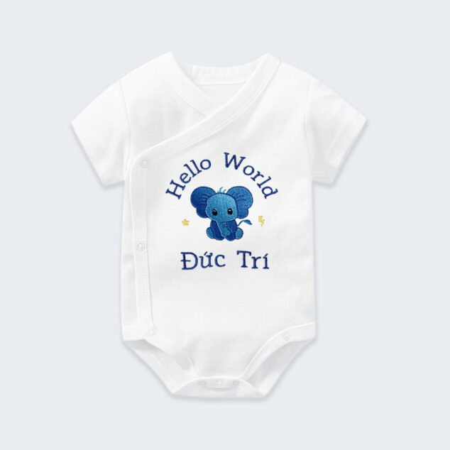 Bodysuit Sơ Sinh Thêu Tên Cho Bé Trai - OT027