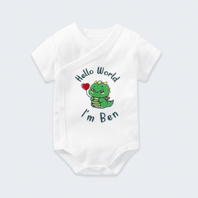Bodysuit Sơ Sinh Thêu Tên Cho Bé Trai - OT037