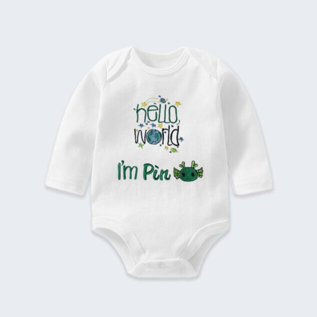 Bodysuit Sơ Sinh Thêu Tên Cho Bé Trai - OT029