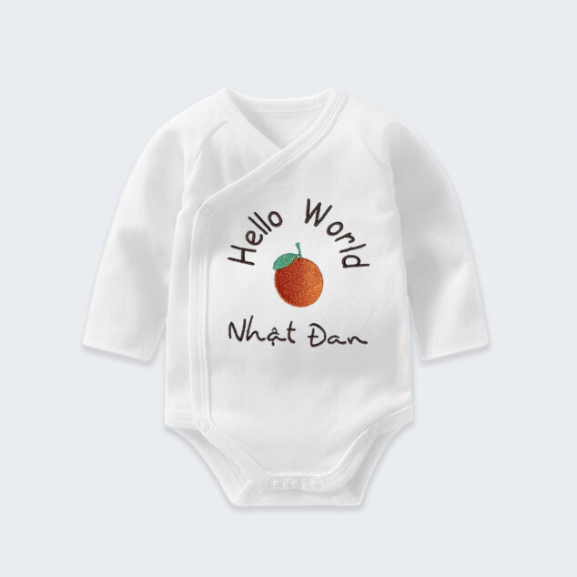 Bodysuit Sơ Sinh Thêu Tên Cho Bé Gái - OT030