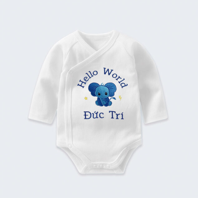 Bodysuit Sơ Sinh Thêu Tên Cho Bé Trai - OT027
