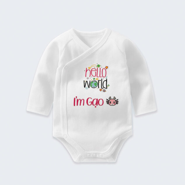 Bodysuit Sơ Sinh Thêu Tên Cho Bé Gái - OT035
