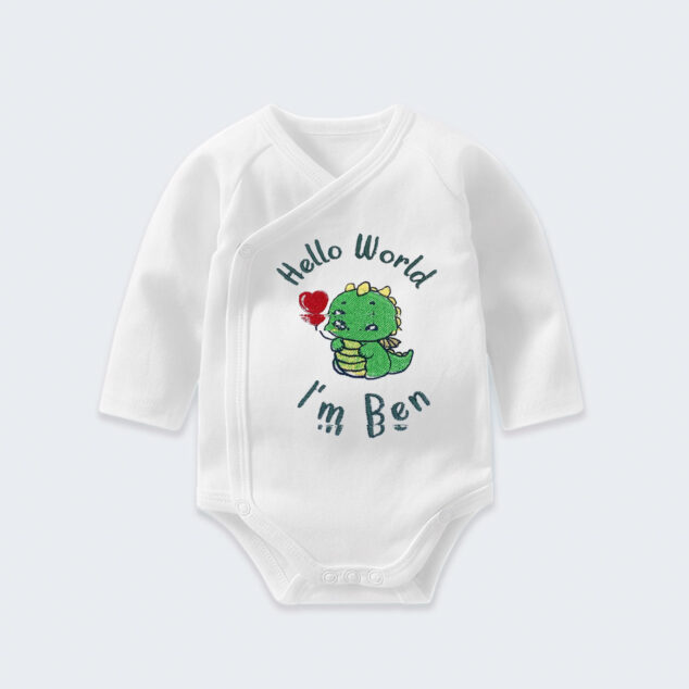 Bodysuit Sơ Sinh Thêu Tên Cho Bé Trai - OT037
