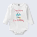 Bodysuit Sơ Sinh Thêu Tên Cho Bé Gái - OT034