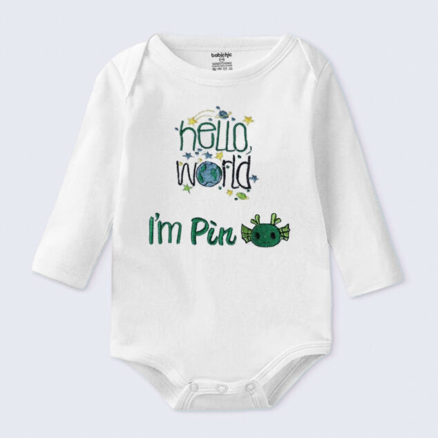 Bodysuit Sơ Sinh Thêu Tên Cho Bé Trai - OT029