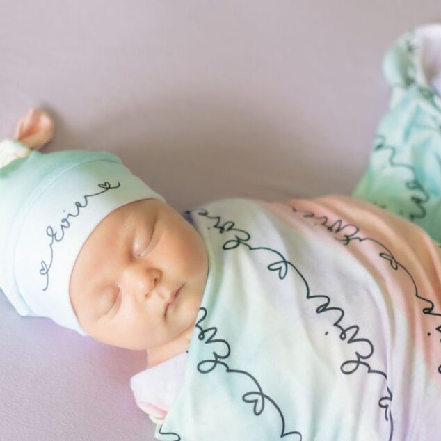 Quấn Chũn Cho Bé Sơ Sinh In Tên Theo Yêu Cầu - SW034